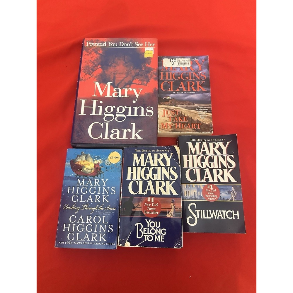 Mary Higgins Clark Novels 4 Paper Paperback Books 1 Hardcover